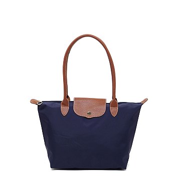 Nylon LOGO Flap Tote Bag