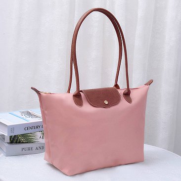 Nylon LOGO Flap Tote Bag