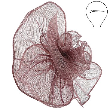 Large Sinamay Rose Design Fascinator