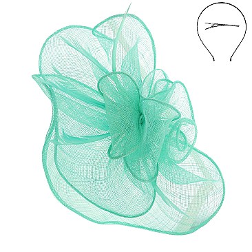 Large Sinamay Rose Design Fascinator
