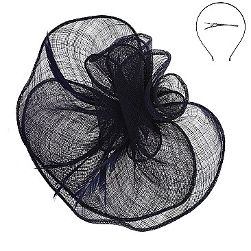 Large Sinamay Rose Design Fascinator