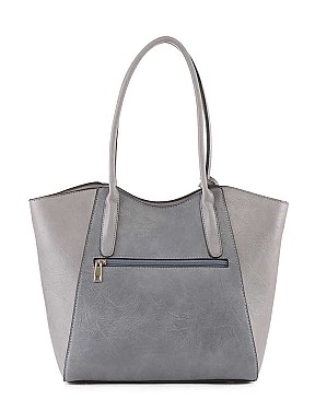 3 IN 1 FASHION CURVED TOTE BAG SET