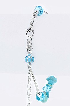 PACK OF 12 MIX STONE NUGGETS & SEMI PRECIOUS BRACELET SET