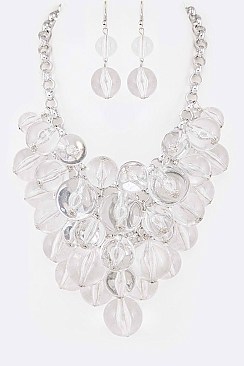 Posh Mix Beads Fashion Necklace Set