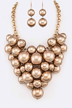 Posh Mix Beads Fashion Necklace Set
