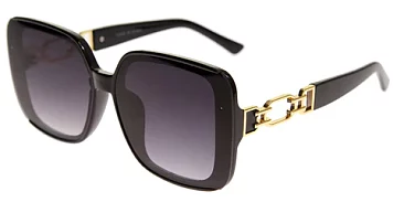 Pack of 12 CHAIN LINK TEMPLE OVERSIZE SUNGLASSES