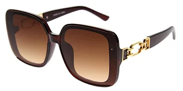 Pack of 12 CHAIN LINK TEMPLE OVERSIZE SUNGLASSES