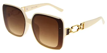 Pack of 12 CHAIN LINK TEMPLE OVERSIZE SUNGLASSES