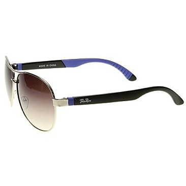 Pack of 12 Fashion Jolie Rose Aviator Sunglasses