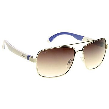Pack of 12 Modern Frame Jolie Rose Aviator Sunglasses