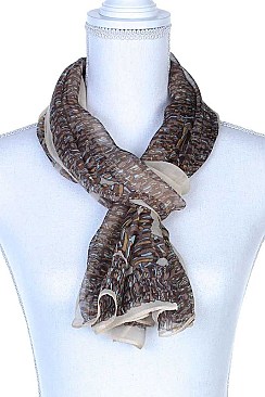 COLORFUL PATTERN LONG SCARF