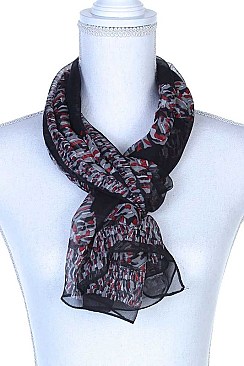 COLORFUL PATTERN LONG SCARF