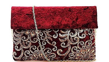 Detachable Long Chain Magnetic Closure with Flap Inside Open Wall Pocket at Front Side Soft Insid...