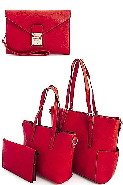 3 in1 Modern Stylish Satchel with Long Strap