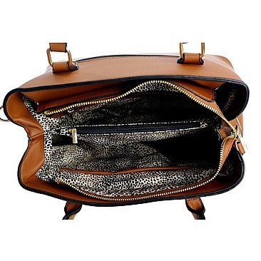 Quilted Tassel Accent Tote Wallet SET