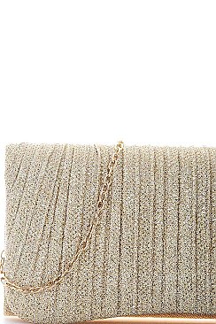 TRENDY FASHION PARTY CLUTCH WITH CHAIN