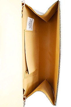 TRENDY FASHION PARTY CLUTCH WITH CHAIN
