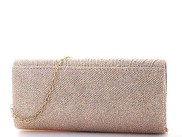 CHIC SILKY MODERN PARTY CHAINED CLUTCH