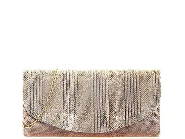 SILKY MODERN PARTY CLUTCH WITH CHAIN