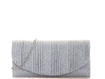 SILKY MODERN PARTY CLUTCH WITH CHAIN