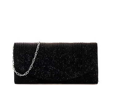 SILKY MODERN PARTY CLUTCH WITH CHAIN