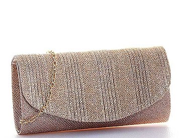 SILKY MODERN PARTY CLUTCH WITH CHAIN