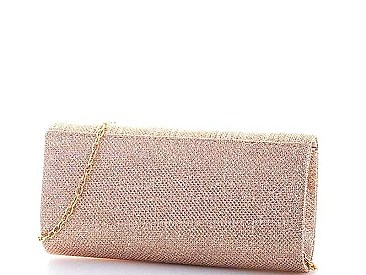 SILKY MODERN PARTY CLUTCH WITH CHAIN