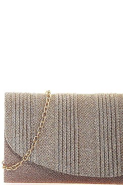 SILKY MODERN PARTY CLUTCH WITH CHAIN