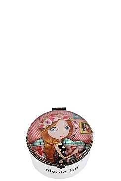 NICOLE LEE MEDIUM NINA PRINT JEWELRY BOX