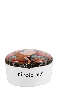 NICOLE LEE MEDIUM NINA PRINT JEWELRY BOX