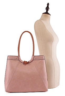 Braided Strap Boho Tote Wallet SET