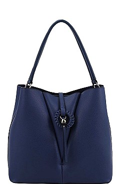 STYLISH MODERN SATCHEL WITH LONG STRAP