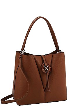 STYLISH MODERN SATCHEL WITH LONG STRAP