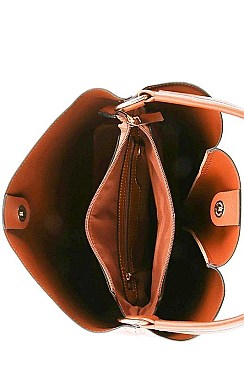 STYLISH MODERN SATCHEL WITH LONG STRAP