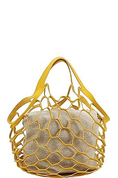 2IN1 HOLLOW OUT NET BAG