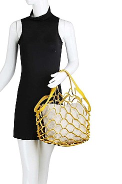 2IN1 HOLLOW OUT NET BAG