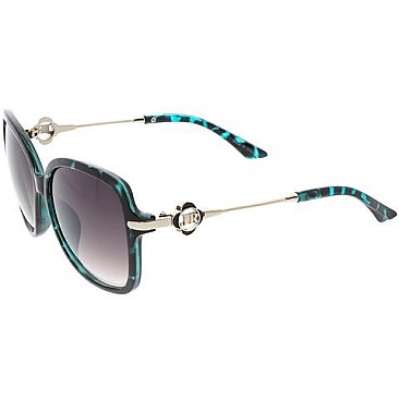 Pack of 12 Modern Frame Jolie Rose Statement Sunglasses