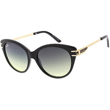 Pack of 12 Temple Frame Jolie Rose Statement Sunglasses