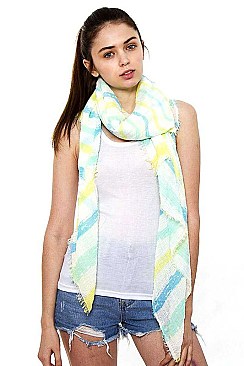 Striped Oblong Scarf