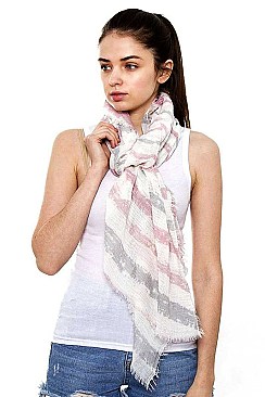Striped Oblong Scarf