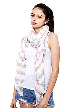 Striped Oblong Scarf
