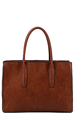 2IN1 STYLISH MULTI TONE SATCHEL WITH LONG STRAP