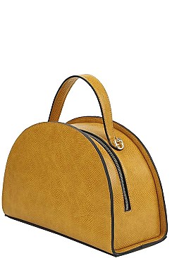2 IN 1 SEMI CIRCLE SATCHEL WITH MATCHING WALLET