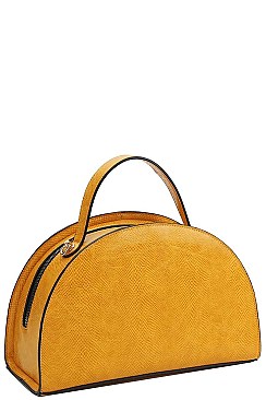 2 IN 1 SEMI CIRCLE SATCHEL WITH MATCHING WALLET