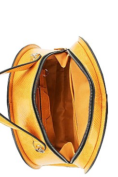 2 IN 1 SEMI CIRCLE SATCHEL WITH MATCHING WALLET
