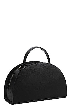 DESIGNER SEMI CIRCLE SATCHEL WITH LONG STRAP