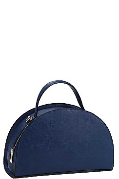 DESIGNER SEMI CIRCLE SATCHEL WITH LONG STRAP