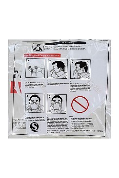 KN95 FACE MASK DISPOSABLE MOUTH FACE MASK 95% FILTRATION