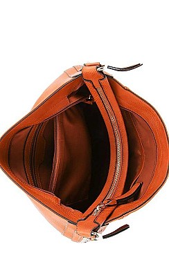 SIDE ZIPPER HOBO BAG
