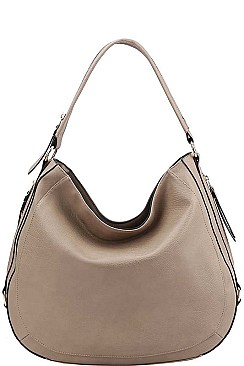 SIDE ZIPPER HOBO BAG